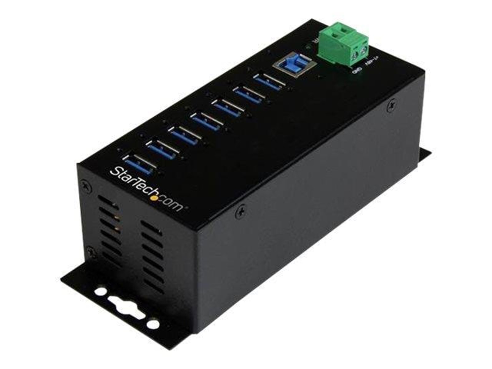 StarTech.com 7-Port Industrial USB 3.0 Hub with External Power Adapter ...