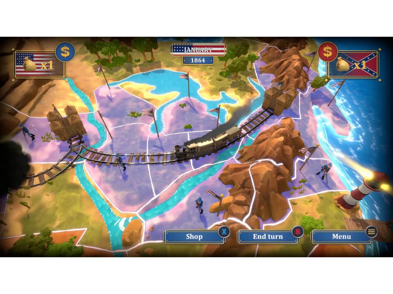 Les Tuniques Bleues - Nord & Sud Nintendo Switch - Jeux vidéo