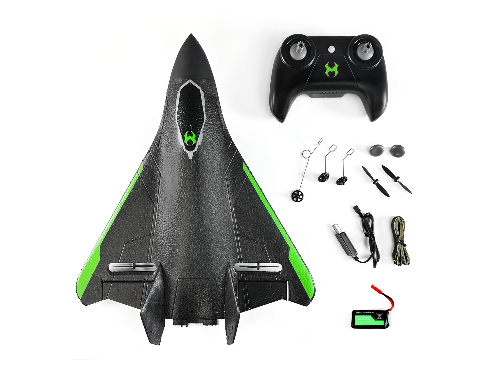 Drone Sky Viper Vector Performance Stunt Jet - Vitesse Jusqu'à 60 Km/h - Maintien De Position - Télécommande Longue Portée 183 M - Pour Cascades Et Voltige