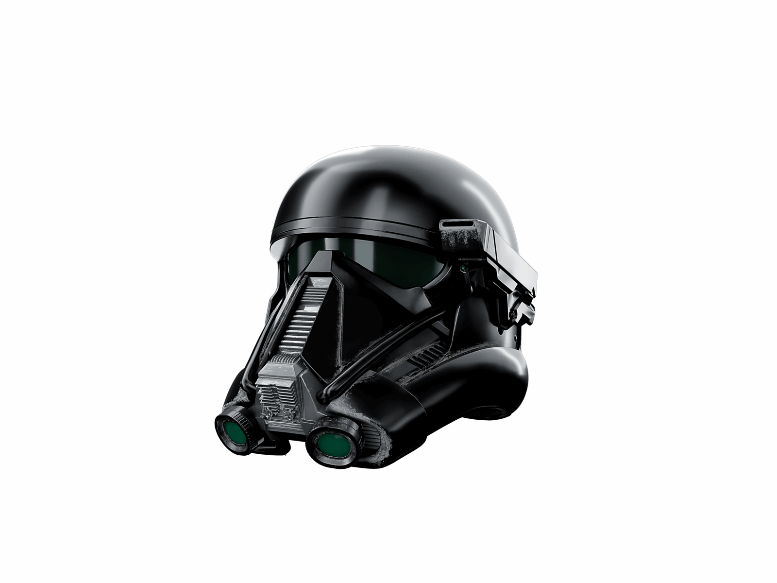 black stormtrooper helmet motorcycle Death Trooper - AR TFX with LED 5V alkaline batteries Female Star Warrior - Black