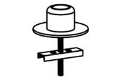 Veggmontering, AV-braketter & AV-møbler - Ergotron DS100 GROMMET MOUNT - Max - recommended for - 60-350-200
