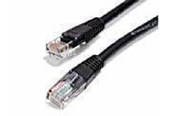 Nettverkskabel - Roline LAN Cable 0.5m CAT5E UTP Sort - 21.15.0525