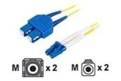 Nettverkskabel - Deltaco Fiberkabel LC - SC duplex sing - LCSC-2S