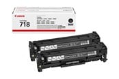 Printertilbehør blekk/toner - Canon CRG 718 / 2662B002 Black Twinpack - 2662B005