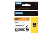 Papir, Fotopapir & Etiketter - DYMO Rhino industri vinyl tape,19 mm x 5.5 m rull, sort på oransje - 18436