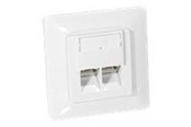 Tilbehør - Equip Netværksudtag C5 8/8. Signalhvid - 125721
