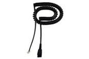 Lydkabel - Jabra Netcom 2 m spiral ledningen m mot - 8800-01-06