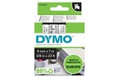 Papir, Fotopapir & Etiketter - DYMO D1 tape, 9mm x 7m rull, sort på klar - 40910