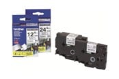 Papir, Fotopapir & Etiketter - Brother Tape brother 12 mm black/white tze-s231 strong adhesive - TZES231