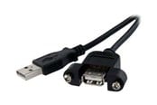 USB - StarTech.com 1 ft Panel Mount USB Cable - USBPNLAFAM1