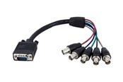 Skjermkabel - StarTech.com Coax HD15 VGA to 5 BNC RGBHV Monitor Cable - VGA-kabel - VGABNCMF1