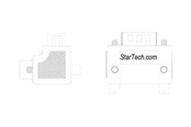 Parallell/seriell kabel - StarTech.com Right Angle DB9 to DB9 Serial Cable Adapter Type 1 - GC99MFRA1