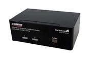 KVM-switch - StarTech.com 2 Port Dual DisplayPort USB KVM Switch w/ Audio & USB Hub - SV231DPDDUA