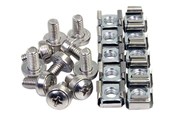 Kabinett tilbehør (kjølepasta mv.) - StarTech.com 50 Pkg M6 Mounting Screws and Cage Nuts - CABSCREWM6