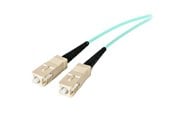 Nettverkskabel - StarTech.com 10Gb Aqua MM 50/125 Duplex LSZH Fiber Patch Cable LC - SC - patchkabel - A50FBLCSC2