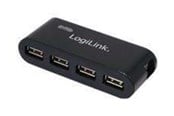 USB-hub - LogiLink USB 2.0 Hub 4-Port - hub - 4 porte USB-hub - USB 2.0 - 4 porter - Svart - UA0085