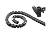 Kabelordner/Kabelstrømpe - Deltaco Kabel Coiled plast 25mm 2.5m - LDR02