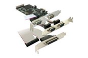 Nettverksadapter - Sunix PCI Express card 4 x serial 1x par - SX-117B