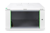 Rackskap - DIGITUS DN-19 07-U-EC 7U Wall Mount Cabinet 389x600x450mm color Grey RAL7035 - DN-19 07-U-EC