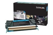 Printertilbehør blekk/toner - Lexmark X746A1CG - Cyan toner - Laser toner Cyan - X746A1CG