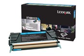 Printertilbehør blekk/toner - Lexmark X748H1CG Cyan - X748H1CG