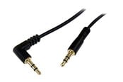 Lydkabel - StarTech.com Slim 3.5mm to Right Angle Stereo Audio Cable - ljudkabel - MU3MMSRA