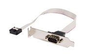 Parallell/seriell kabel - StarTech.com 9-pin Serial to 10-pin Motherboard Header LP Slot Plate - seriell panel - PLATE9MLP