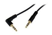Lydkabel - StarTech.com Slim 3.5mm to Right Angle Stereo Audio Cable - ljudkabel - MU6MMSRA