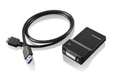Skjermkabel - Lenovo USB 3.0 to DVI/VGA Monitor Adapter - 0B47072