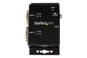 Nettverksadapter - StarTech.com 2 Port Industrial Wall Mountable USB to Serial Adapter Hub with DIN Rail Clips - ICUSB2322I