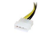 Strømkabel (intern) - StarTech.com LP4 to 8 Pin PCI Express Video Card Power Cable Adapter - strömadapter - LP4PCIEX8ADP