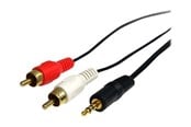 Lydkabel - StarTech.com Stereo Audio Cable - 3.5mm Male to 2x RCA Male - ljudkabel - MU3MMRCA
