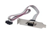 Parallell/seriell kabel - StarTech.com 1 Port 16in DB9 Serial Port Bracket to 10 Pin Header - Low Profile - seriell panel - PLATE9M16LP