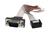 Parallell/seriell kabel - StarTech.com 9 Pin Serial Male to 10 Pin Motherboard Header Panel Mount Cable - seriell kabel - PNL9M16