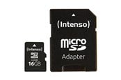 Minnekort - Intenso Micro SD Card w / Adapter - 4GB - 3403470