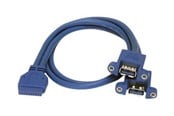 USB - StarTech.com 2 Port Panel Mount USB 3.0 Cable - USB3SPNLAFHD