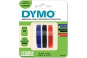 Papir, Fotopapir & Etiketter - DYMO ® Embosser Tape 9mm x 3m Red + Blue + Black 3-Blister - S0847750