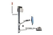 Veggmontering, AV-braketter & AV-møbler - Ergotron LX Sit-Stand Wall Mount System - Max - recommended for 42" - 45-358-026