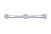 Veggmontering, AV-braketter & AV-møbler - Multibrackets M Public Display Stand Triple Screen Mount 10"-24" Silver - Max - recommended for - 7350022736351