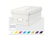 Arkivering & Oppbevaring - Leitz Oppbevaringsboks Click & Store WOW DVD Hvit - 60420001