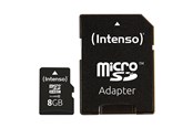 Minnekort - Intenso microSD Class 10 - 20MB/s - 8GB - 3413460