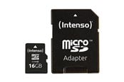 Minnekort - Intenso microSD Class 10 - 20MB/s - 16GB - 3413470