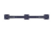 Veggmontering, AV-braketter & AV-møbler - Multibrackets M Public Display Stand Triple Screen Mount 10"-24" Black - Max - recommended for - 7350022736382
