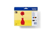 Printertilbehør blekk/toner - Brother LC121 / LC 121 Value 4-Pack Black Cyan Magenta Yellow - LC121VALBP