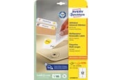Papir, Fotopapir & Etiketter - Avery Avtagbare flerbruksetiketter , Til alle skrivere, 99,1 x 42,3 mm, Hvit - L4743REV-25