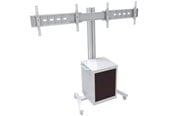 Veggmontering, AV-braketter & AV-møbler - Multibrackets M Public Display Stand 180 Dual MediaBox4 Silver - Max 80 kg - recommended for 60" - 7350022737778