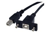 USB - StarTech.com Panel Mount USB Cable B to B - USBPNLBFBM3