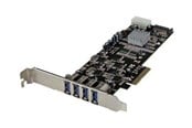 Kontroller - StarTech.com 4 Port Quad Bus PCI Express PCIe USB 3.0 Card w/ UASP & Power - PEXUSB3S44V