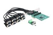 Nettverksadapter - DeLOCK PCIe med 8xSerielporte - 89336