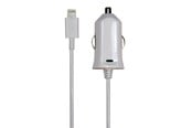 Nettbrett - Adaptere og ladere - Bandridge Sinox 12V Car Charger w/Lightning+MFI chip plug 2.4A - 1m - White - SXI791MFI